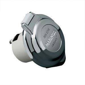 Marinco Outdoor/Indoor 30A Round Receptacle Inlet 304EL-BRV - White