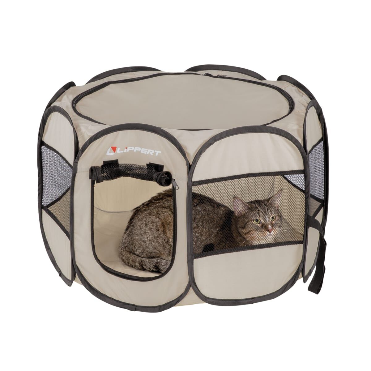 Lippert 2021150641: Portable Playpen - Playpen for Cats or Dogs, Foldable Kennel, Easy Transport for Pets - Small/Medium