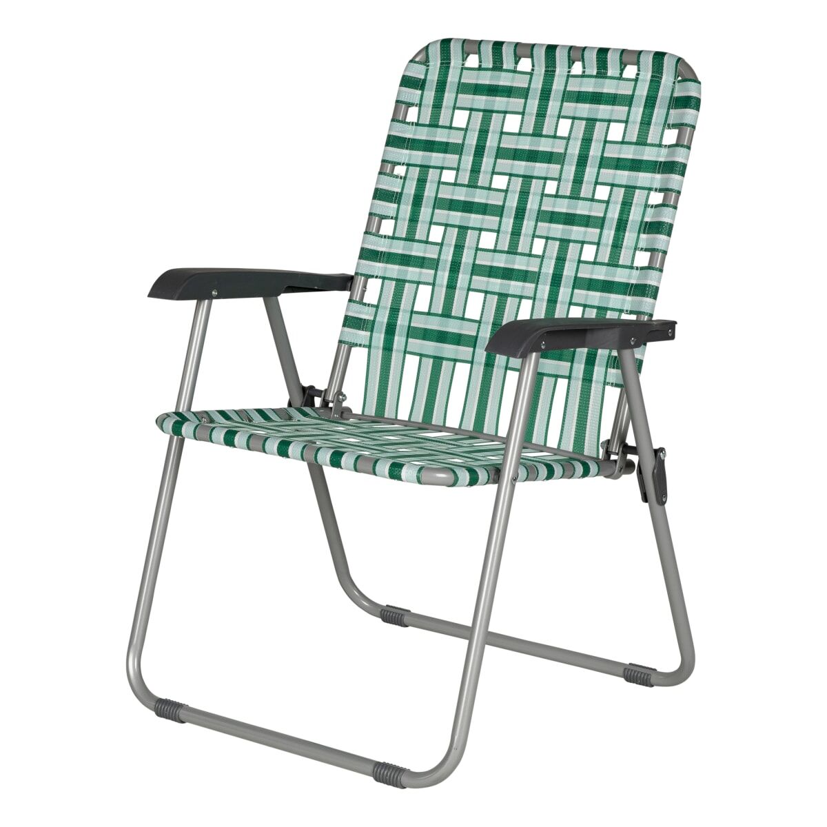 Lippert XL Retro Webbed Camping Chair – Lightweight, Folding Outdoor Chair - Available in Blue, Red, Green, or Orange