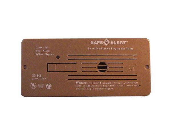 MTI Industries Safe-T-Alert 12V LP Alarm and Gas Detector for RVs & Boats - Brown