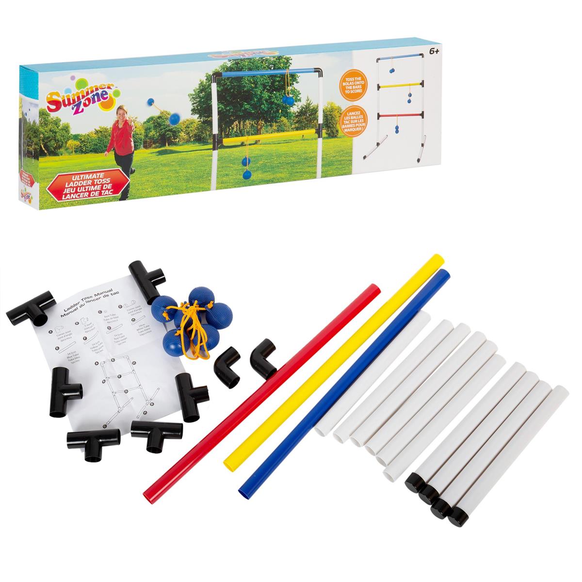Summer Zone Ultimate Ladder Toss Game - Ladderball - Fun for Camping, Yard, Festival, Kids, Beach, Outdoor Games