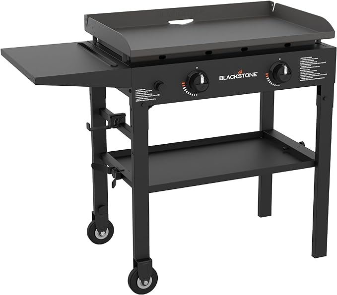 Blackstone 28" Outdoor Flat Top Gas Grill Griddle Station 1517 - 2 Burner Propane Fueled Griddle