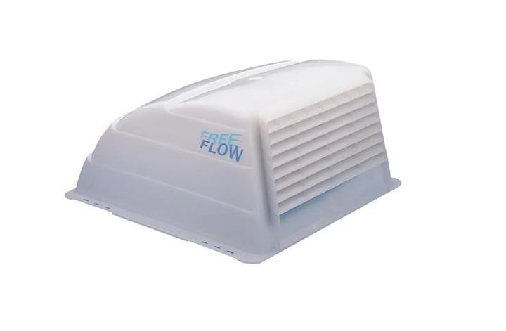RV Pro Free Flow White RV Vent Cover 18-1600