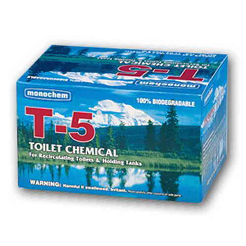 Monochem 30752 T5 Chemical 12 Pack - Cleaning Chemicals & Odor Elimination for RVs, Holding Tanks, Toilets