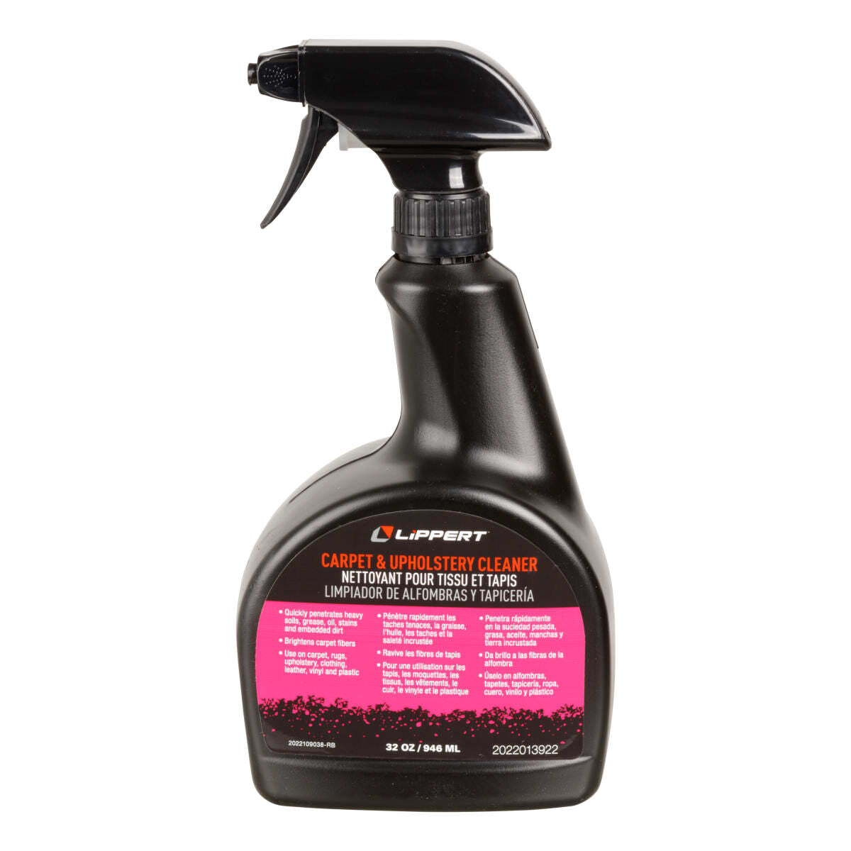 Lippert 2022013923: Carpet and Upholstery Cleaner Spray - Heavy Duty Protective Cleaning, Deodorizing, Polishing Sprays