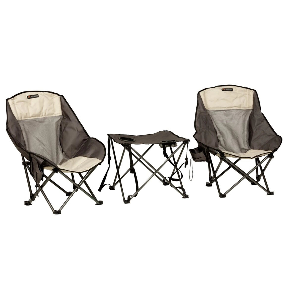 Outdoor Living Bundle- Baja™ Overlanding Chair & Table Set, All Weather Patio Mat and Outland Firebowl