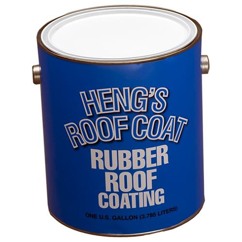 HENG'S Industries Rubber Roof Coating 42128-4 - Waterproof and UV Resistant Repair - 1 Gallon