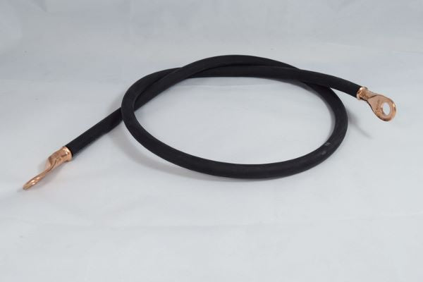 Battery Cable With Ends, 36", Black, 2GA - For Automotive, Solar, Marine, Boat, RV, Car, Motorcycle, and Power Connections
