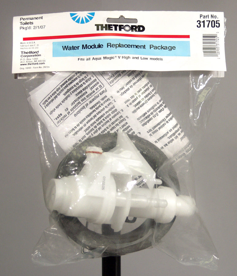 Thetford 31705 Amv Toilet Ball Valve, RV Toilet Water Valve Kit, Parts Compatible with Thetford Aqua-Magic V High and Low Models