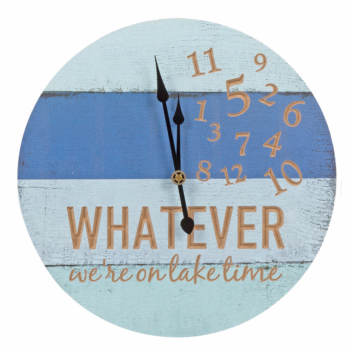 CTG 48180 Wooden Clock with 13.8" Diameter