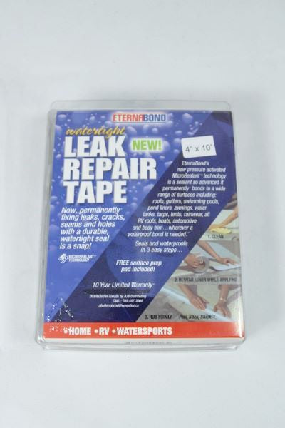 Eternabond Roof Repair Tape Kit, 4 In x 5 Ft, Weather Resistant Roofing Tape for RV Repair, Camper Roof Leaks - Metal