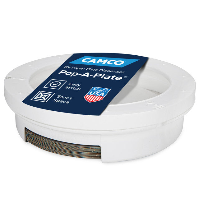 Camco 57001 RV Pop-A-Plate, White