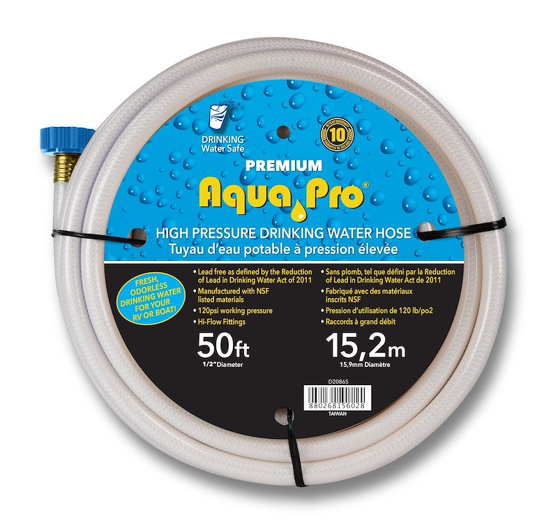 Aqua Pro W20867 - DLX Lead-Free Supreme Water Hose 1/2" Diameter x 50 ft - White