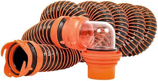 Camco 39861 RhinoEXTREME 15ft RV Sewer Hose Kit - Durable RV Connection for Waste Disposal
