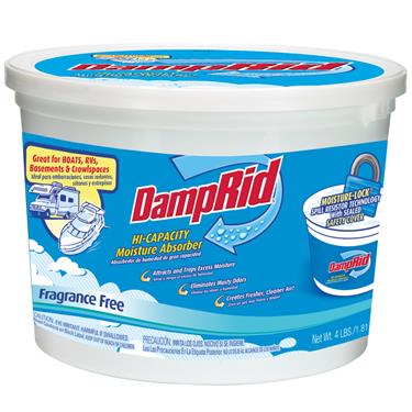 DampRid FG50T Hi-Capacity Moisture Absorber - For Dehumidifying, Deodorizing - 4lb Tub
