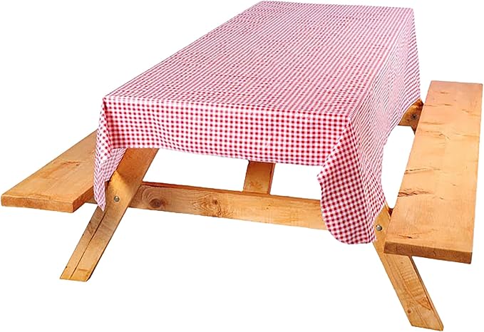 Coghlans 7920 Tablecloth for Picnics, Camping, Parties - Red & White Checkered Pattern