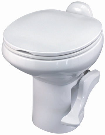 Thetford 42058 Aqua Magic Style II White High China Bowl for RVs and Campers, Convenient and Durable with Easy Install