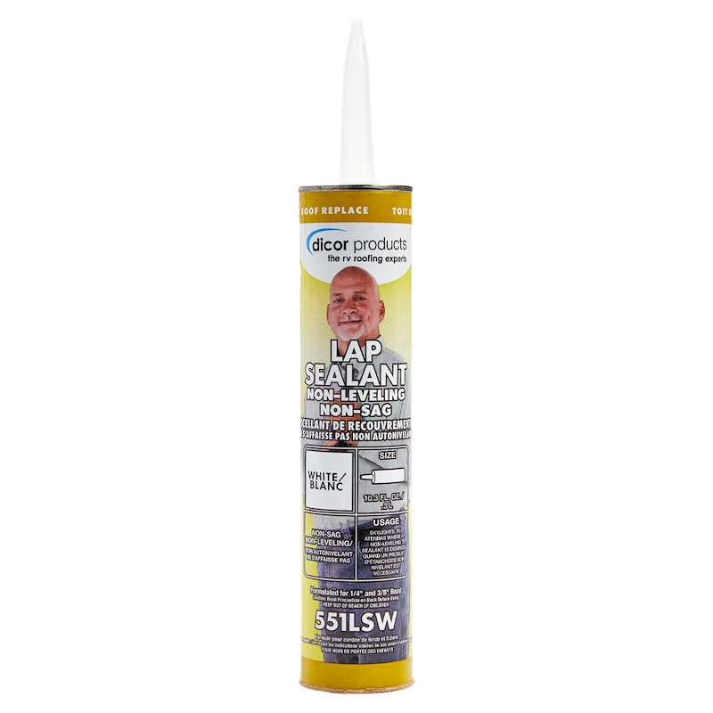 Dicor 551LSW1 Non-Levelling Lap Sealant for Roofing - 10.3 oz - White