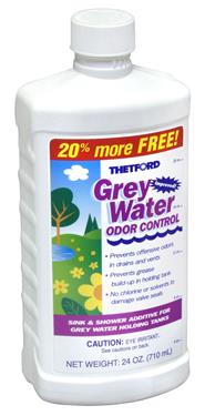 Thetford 15842 Grey Water Odor Control, 24 oz. For Eliminating Grey Water Odors and Grease Build-up in RV Drains and Vents