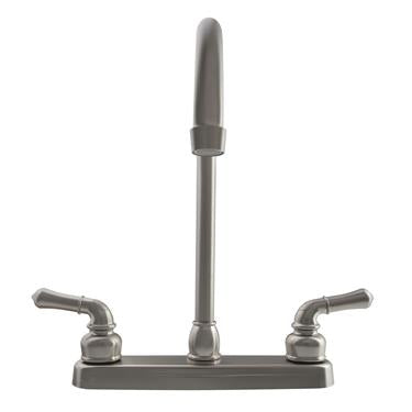 Robinet de cuisine à bec en J pour VR Dura Faucet (DF-PK330HC-SN) (nickel satiné brossé)