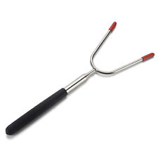Telescopic Bbq Fork, Extendable Retractable Cutlery for Camping, Cooking, Lightweight Portable Roasting Stick