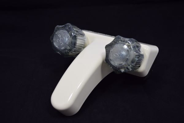 LaSalle Bristol 20377RP21 Utopia 4" Center Lavatory Faucet with Smoke Handles - Ivory