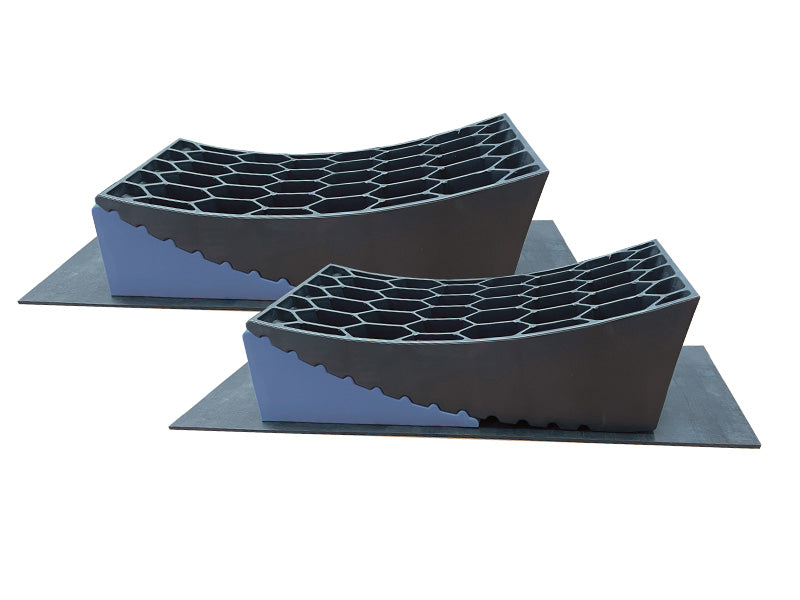 Blue Ox Camper Leveler Chocks Kit BX88439 (Pair) Black & Blue