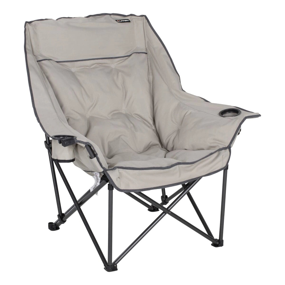 Lippert 2021128653 Big Bear Camping Chair - Portable Folding Outdoor Chair with Cupholders - Sand