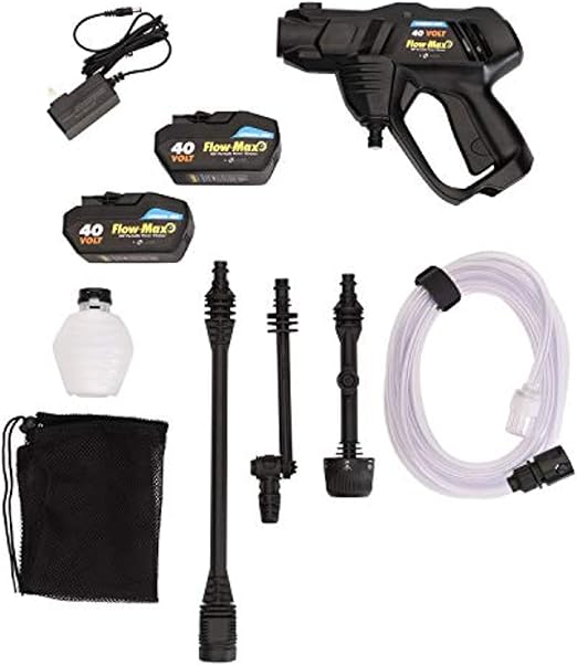 Nettoyeur haute pression portable Lippert Flow Max – Batteries 40 V, pistolet pulvérisateur – 2020111765