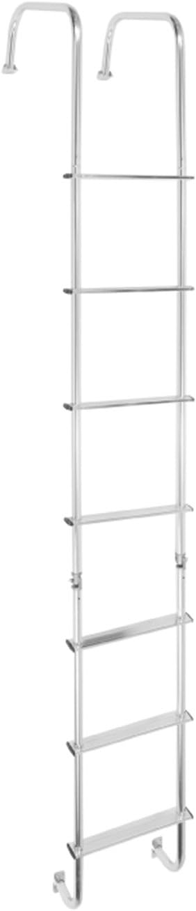 Stromberg Carlson LA-401 Universal Exterior RV Ladder - Extendable 92.5" Ladder for RV Rear - Silver