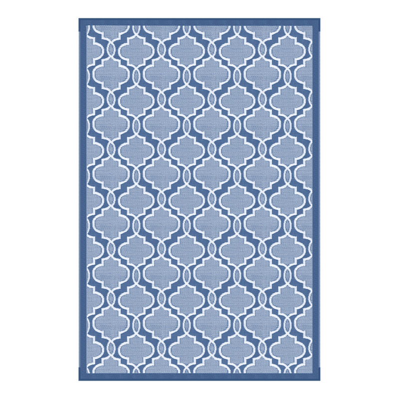 Tapis de terrasse réversible toutes saisons Lippert 2021028036 pour camping-car, 8' x 16', design unique et durable