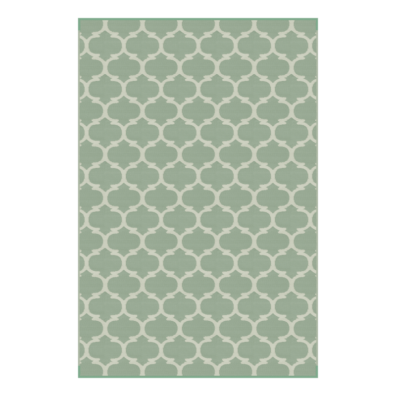 Tapis de terrasse réversible toutes saisons Lippert 2021028036 pour camping-car, 8' x 16', design unique et durable