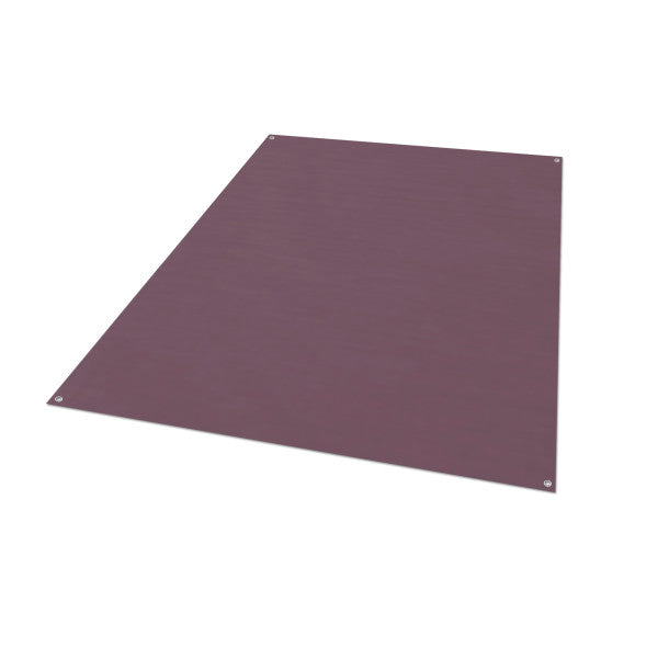 Tapis de patio Lippert Easy Care 8'X20' pour l'extérieur et les voyages, durable et facile à nettoyer, disponible en gris, bleu, bordeaux et sauge