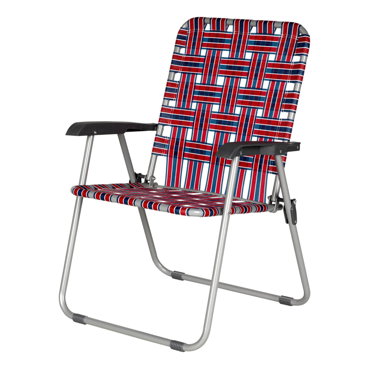 Lippert XL Retro Webbed Camping Chair – Lightweight, Folding Outdoor Chair - Available in Blue, Red, Green, or Orange
