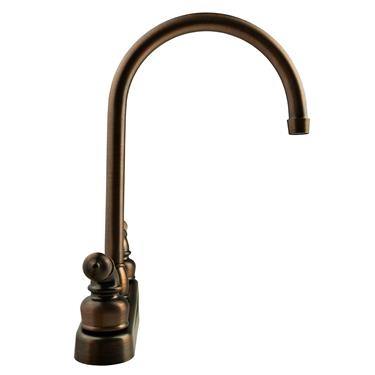 Laguna Brass 1201BZ RV/Motorhome Two Handle High Arc Swivel Kitchen Faucet - Brushed Bronze Finish