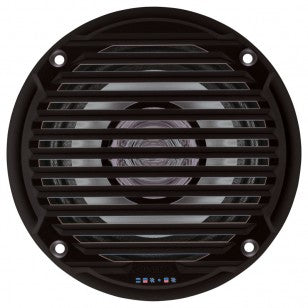 Portable speaker aerial view in  black