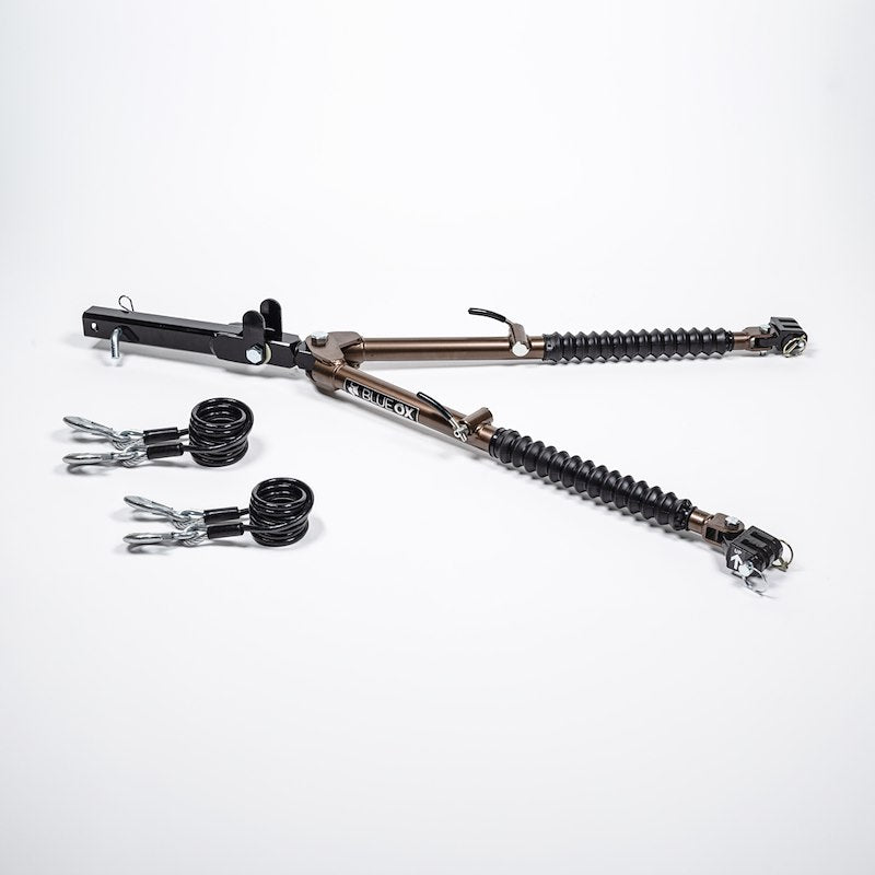 Blue Ox - BX7420 Clase IV, disponible 10.000 libras de capacidad, barra de remolque con cable de seguridad