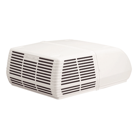 Coleman RV AC in white side and back view