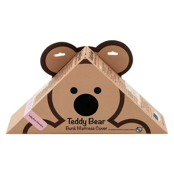 Lippert 679299 Teddy Bear Bunk Mattress Cover, 74"x32"x4", Chocolate