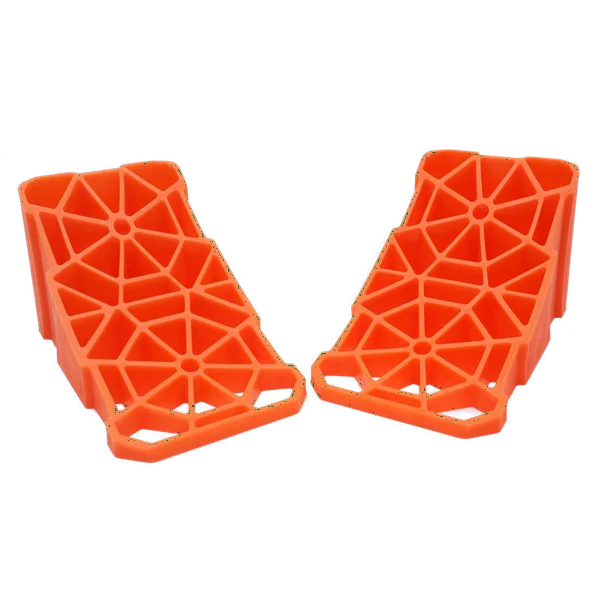 Tri-Lynx 00017 Lynx Lil' Chock - 2-Pack -  For RVs and Trailers - Orange - Set Of 2